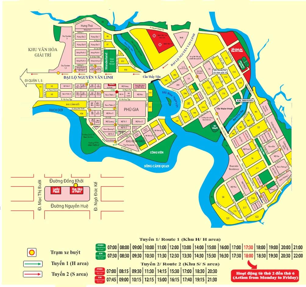 saigon carte de bus