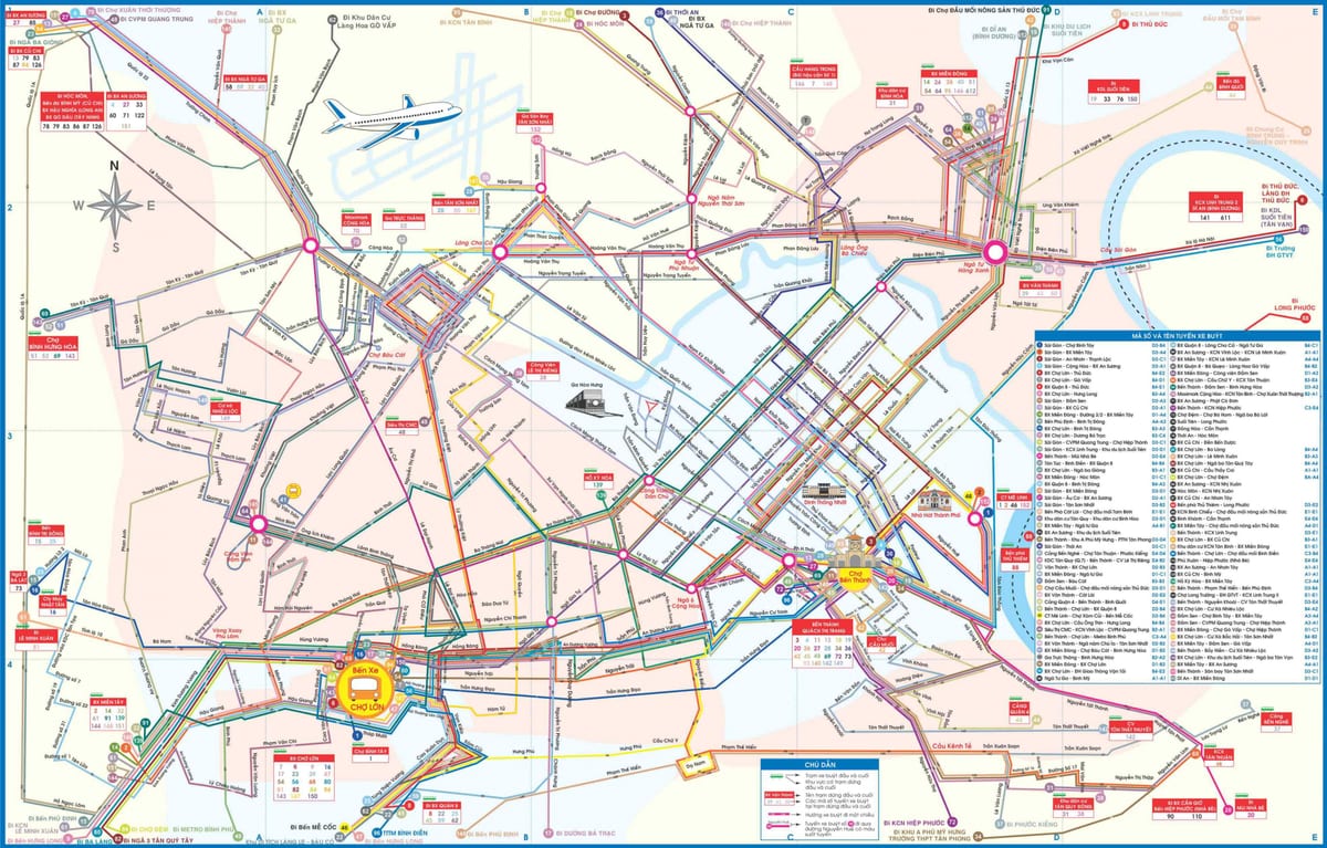 ho-chi-minh-ville carte de bus