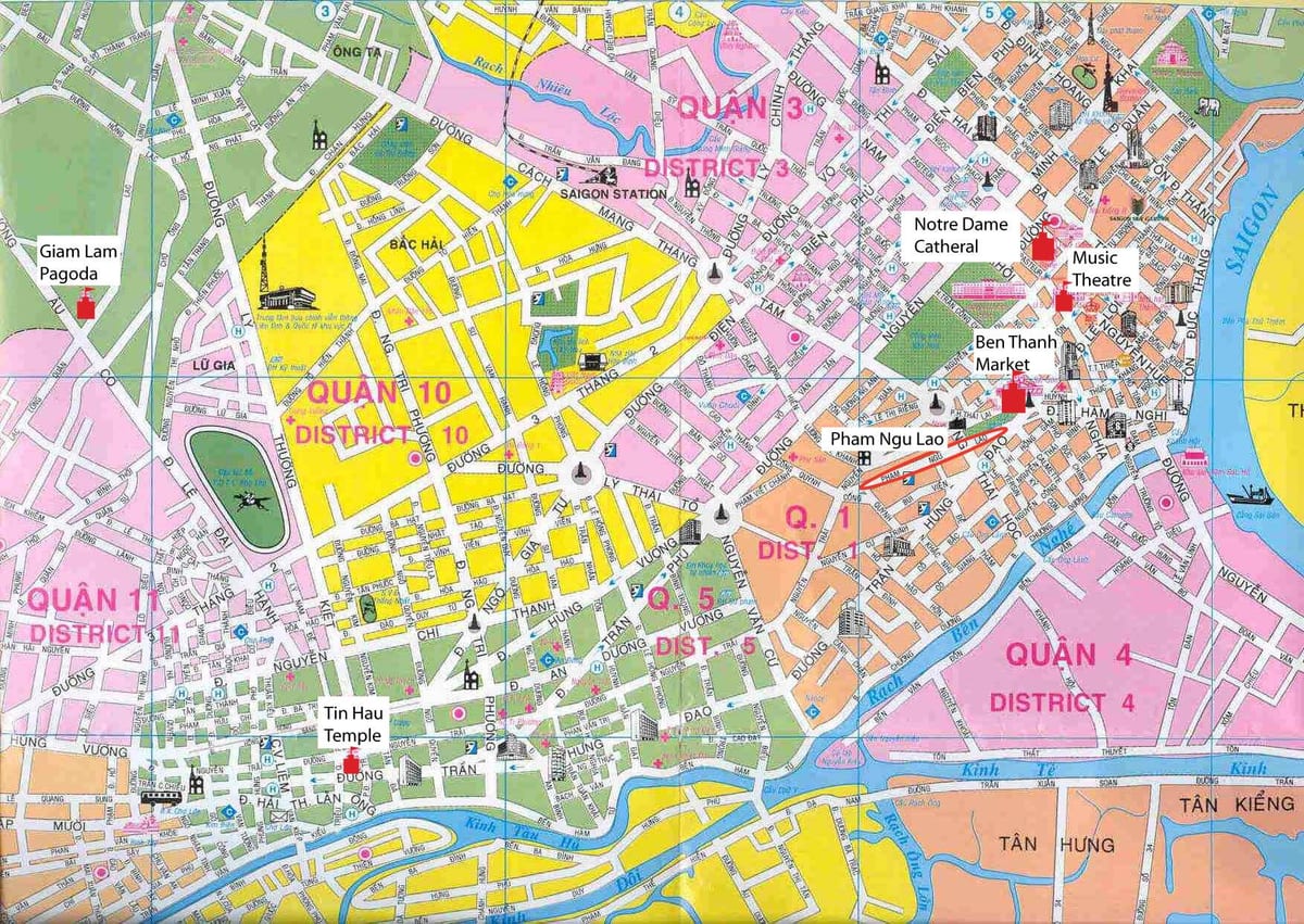 saigon plan du quartier