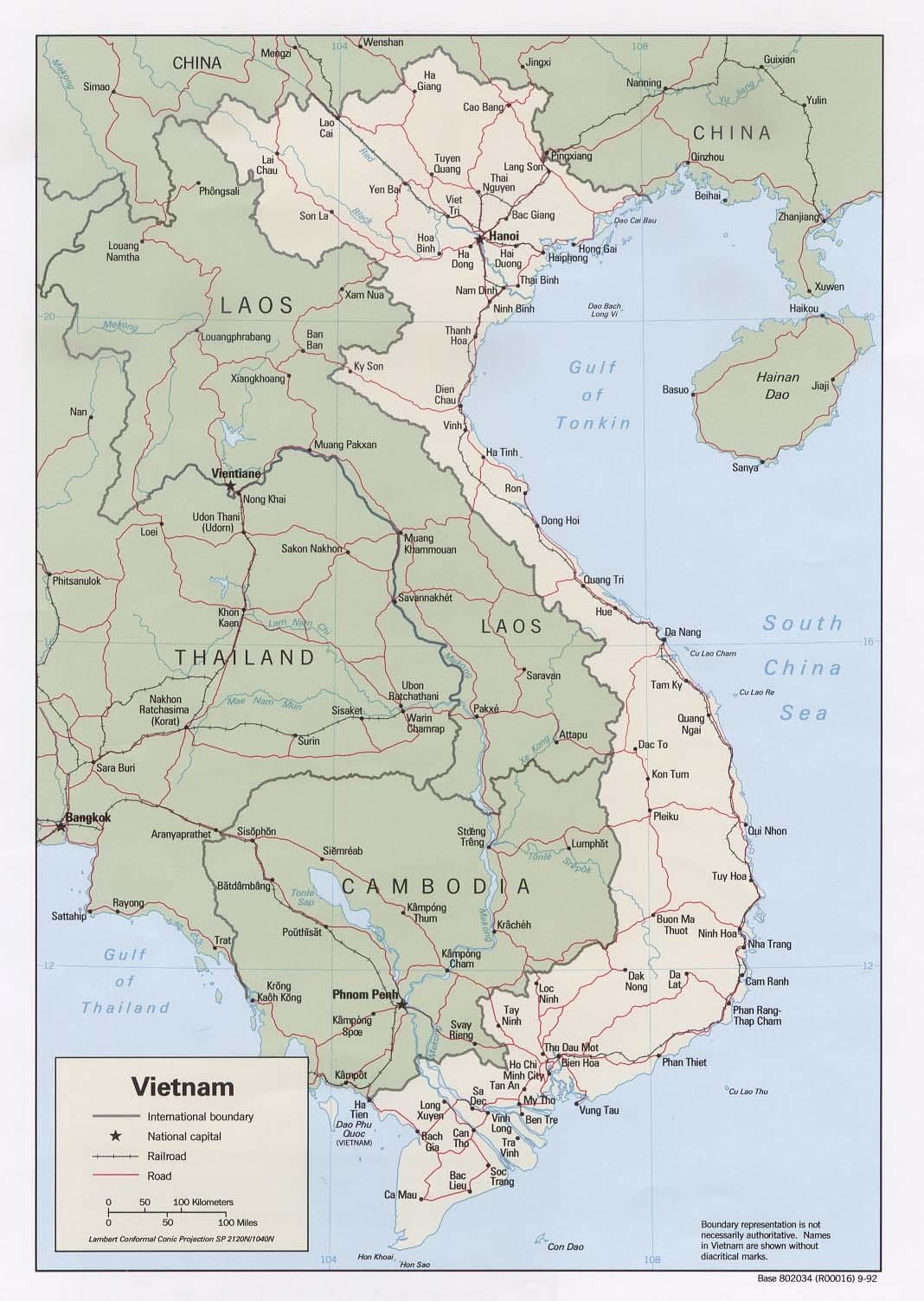 La carte de ho chi minh-port