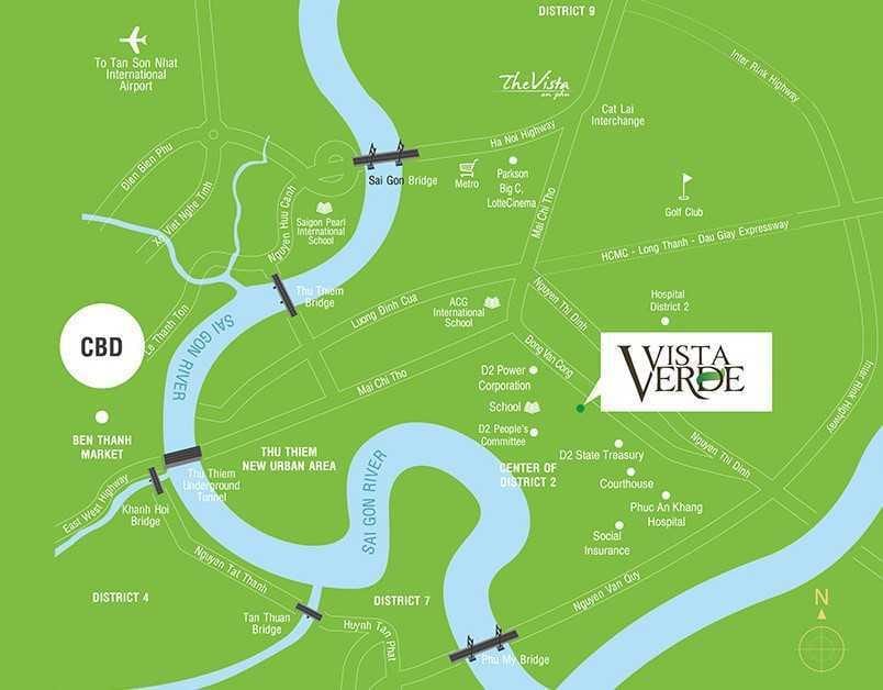 La carte de ho chi minh ville hôpital