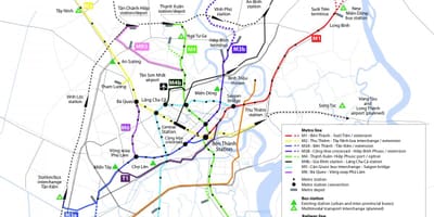 Ho chi minh-ville, plan du métro