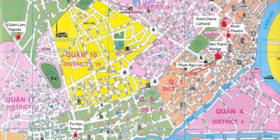 Saigon plan du quartier
