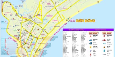 La carte de ho chi minh ville-port