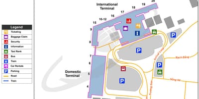 Aéroport international Tan son nhat carte