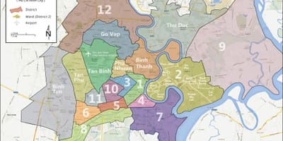 Plan de la ville de Saigon