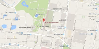 Carte du mausolée de ho chi minh 
