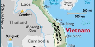Carte de saigon sur