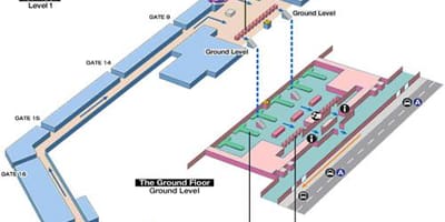 Carte de l'aéroport de Saigon