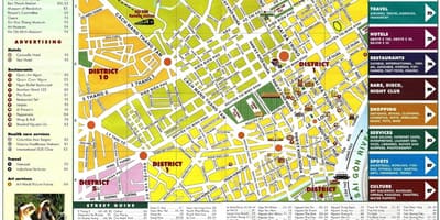 La carte de ho chi minh (vietnam